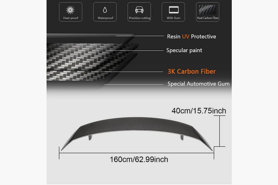 Audi R8 2015- Spoiler V2 (Carbonio) Foto 6
