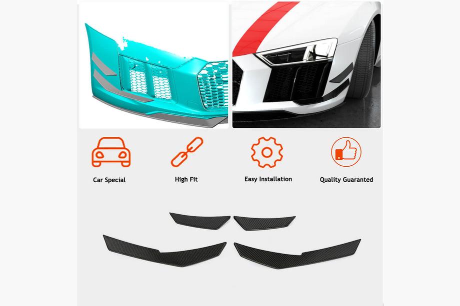 Audi R8 2015- Estensioni paraurti anteriore V3 (2015-2020, Carbonio) Foto 2