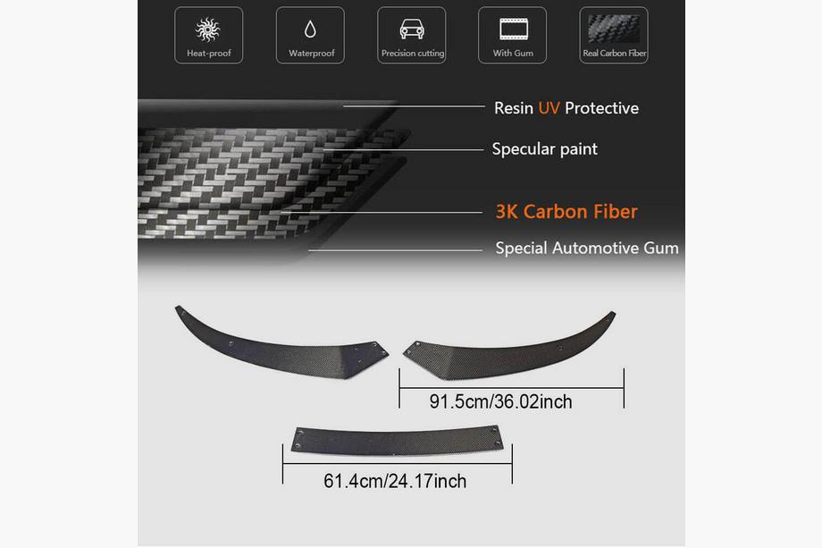 Audi R8 2015- Labbro anteriore Lip V1 per paraurti anteriore (2015-2020, Carbonio) Foto 6