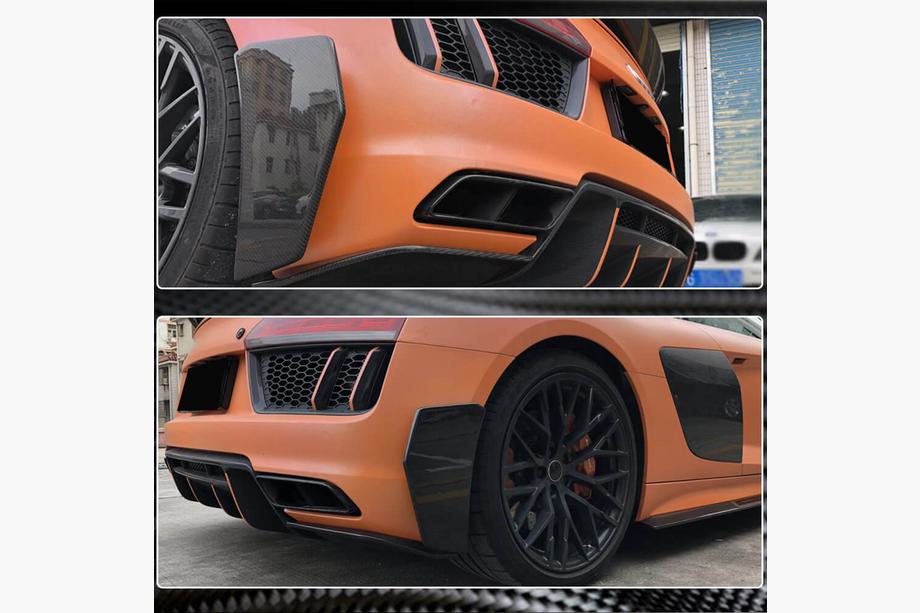 Audi R8 2015- Splitter paraurti posteriore V1 (2015-2020, Carbonio) Foto 4