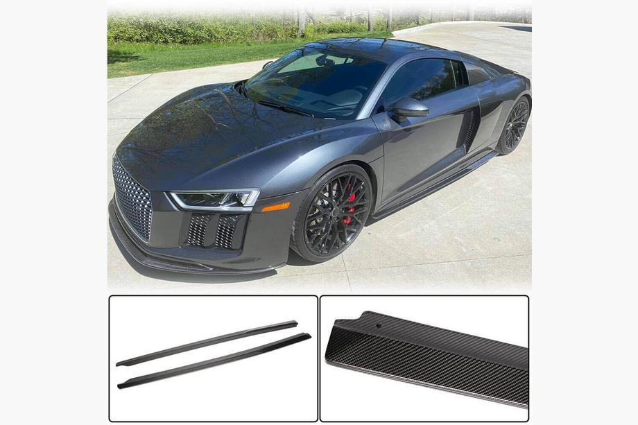 Audi R8 2015- Minigonne Laterali V3 (Carbonio) Foto 1