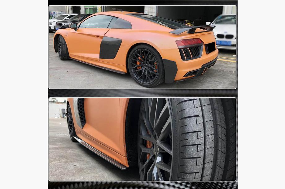 Audi R8 2015- Minigonne Laterali V3 (Carbonio) Foto 3