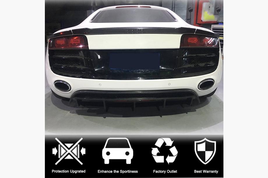 Audi R8 2006-2015 Diffusore Paraurti Posteriore (Carbonio) Foto 3