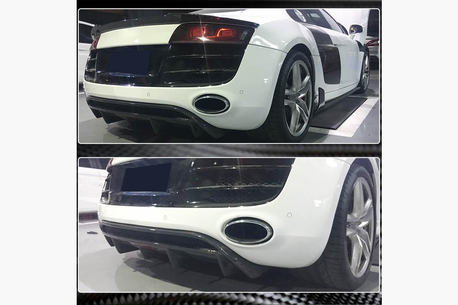 Audi R8 2006-2015 Diffusore Paraurti Posteriore (Carbonio) Foto 4