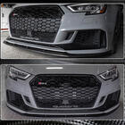 Audi A3 2012-2020 Lip spoiler paraurti anteriore V5 (per RS3 Sedan 2017-2020, Carbonio) foto 4