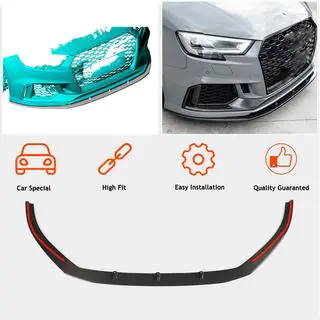 Lip spoiler paraurti anteriore V5 (per RS3 Sedan 2017-2020, Carbonio) foto 2