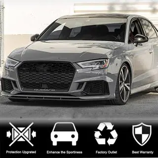 Lip spoiler paraurti anteriore V5 (per RS3 Sedan 2017-2020, Carbonio) foto 3