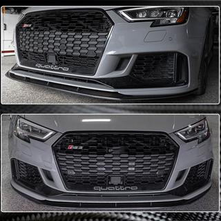 Lip spoiler paraurti anteriore V5 (per RS3 Sedan 2017-2020, Carbonio) foto 4