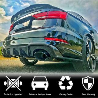 Diffusore posteriore con luce stop LED V2 (per RS3 2017-2019, Carbonio) Audi A3 2012-2020 foto 2
