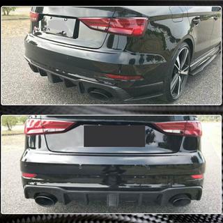 Diffusore posteriore con luce stop LED V2 (per RS3 2017-2019, Carbonio) Audi A3 2012-2020 foto 3