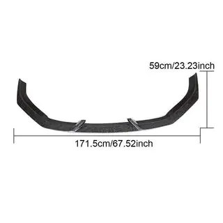Lama spoiler paraurti anteriore V4 (per RS3 Sedan 2017-2020, Carbonio) foto 2