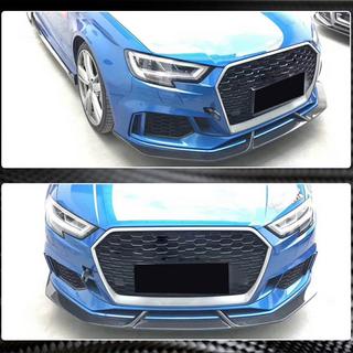 Splitter lip paraurti anteriore V3 (per RS3 Sedan 2017-2020, Carbonio) foto 4