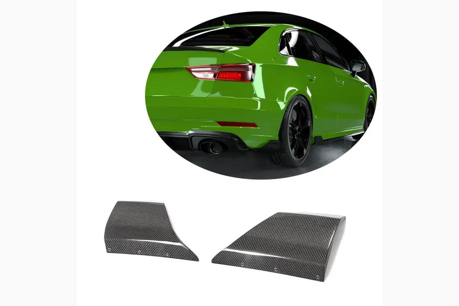 Audi A3 2012-2020 Flap paraurti posteriore (per RS3 Sedan 2017-2019, Carbonio) Foto 1