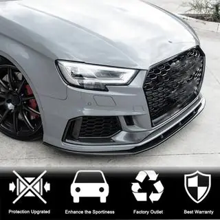 Splitter paraurti anteriore V1 (per RS3 Sedan 2017-2020, Carbonio) foto 3