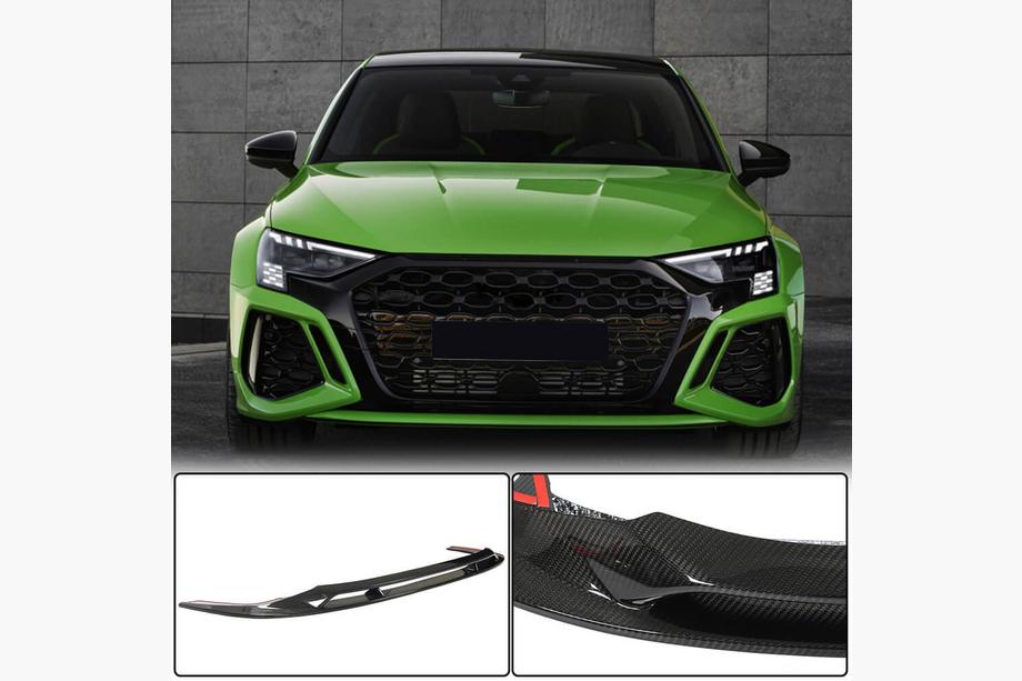 Audi A3 2020- Lama spoiler paraurti anteriore (per RS Sedan, Carbonio) Foto 1