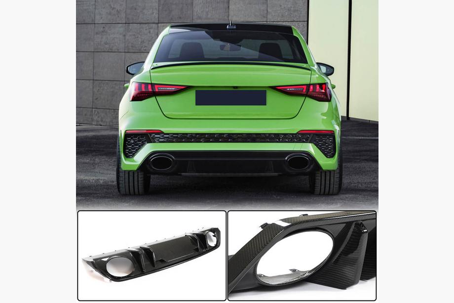Audi A3 2020- Diffusore paraurti posteriore (per RS Sedan, carbonio) Image