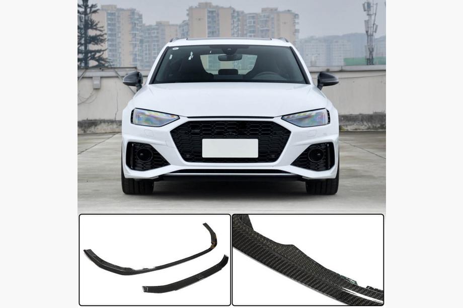Audi A4 B9 2015-2024 Labbro Anteriore V2 per RS4 Avant 2019-2021 Carbonio Image