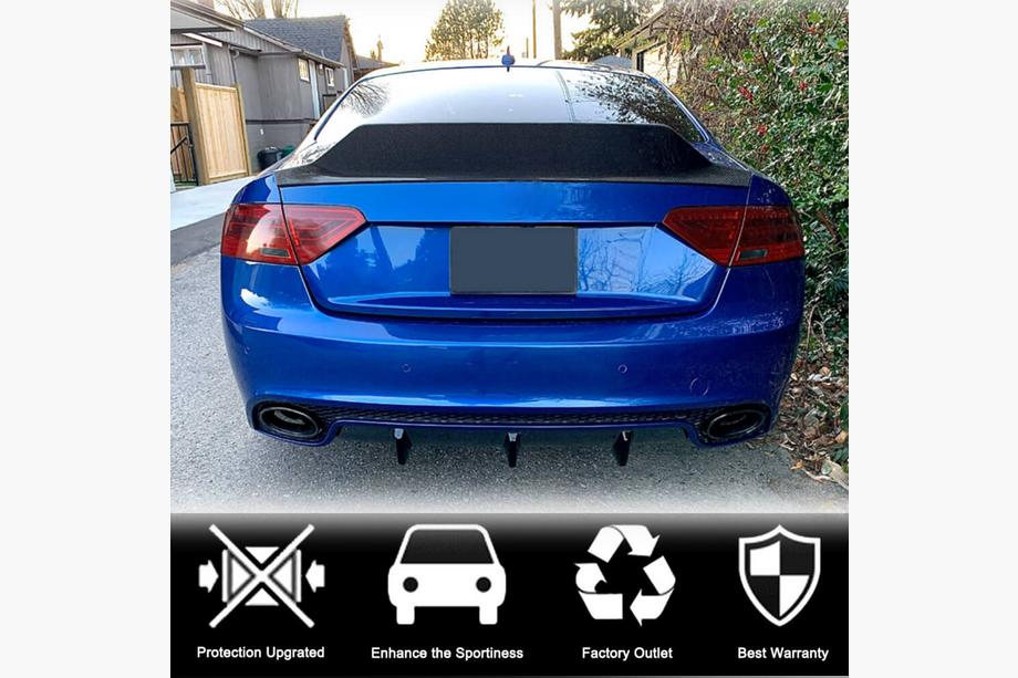 Audi A5 2007-2015 Spoiler V3 (per Coupe, Carbonio) Foto 3