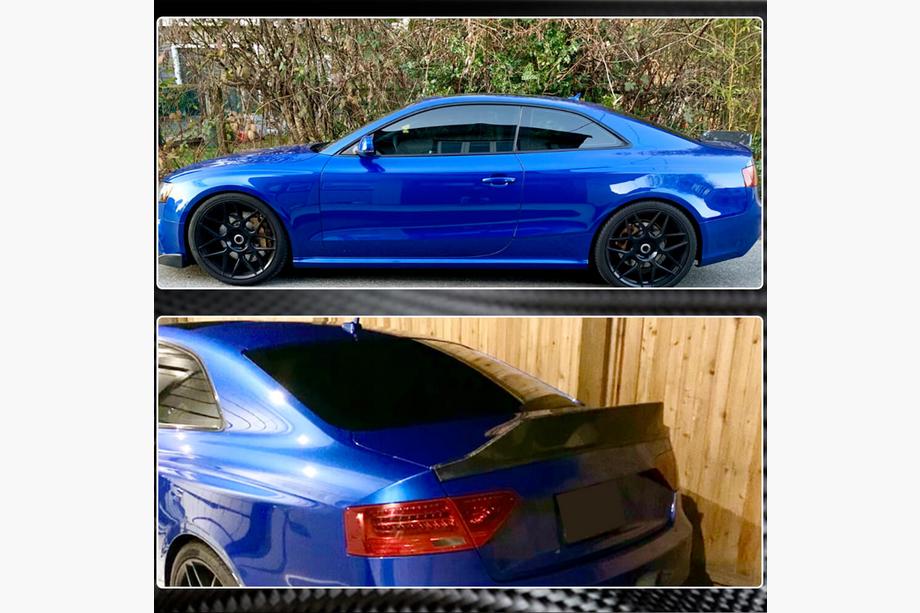 Audi A5 2007-2015 Spoiler V3 (per Coupe, Carbonio) Foto 4