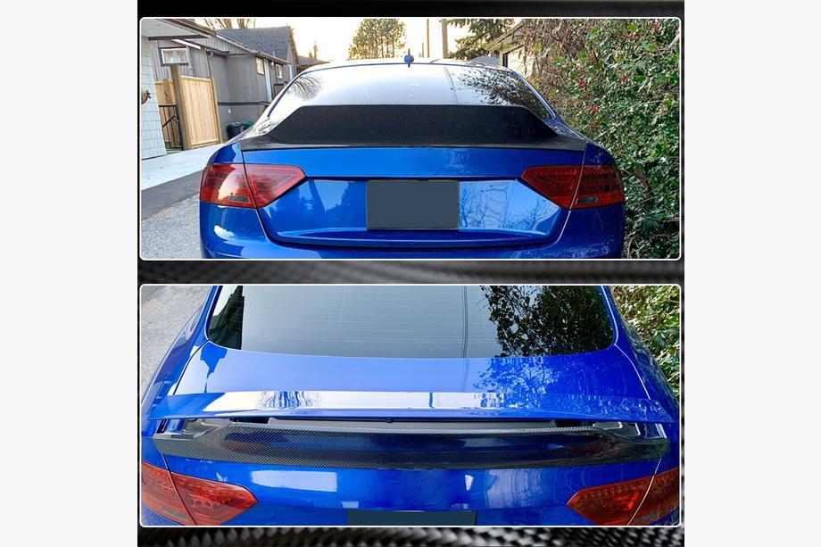 Audi A5 2007-2015 Spoiler V3 (per Coupe, Carbonio) Foto 5