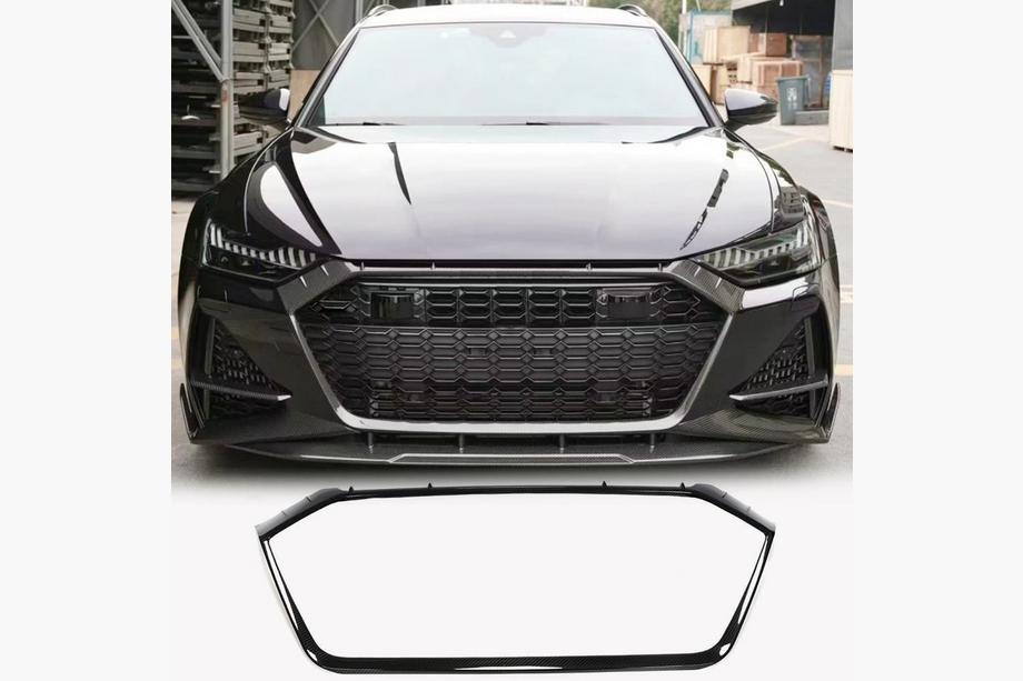 Audi A6 C8 2018–2025 Cornice griglia anteriore (per RS6, carbonio) Image