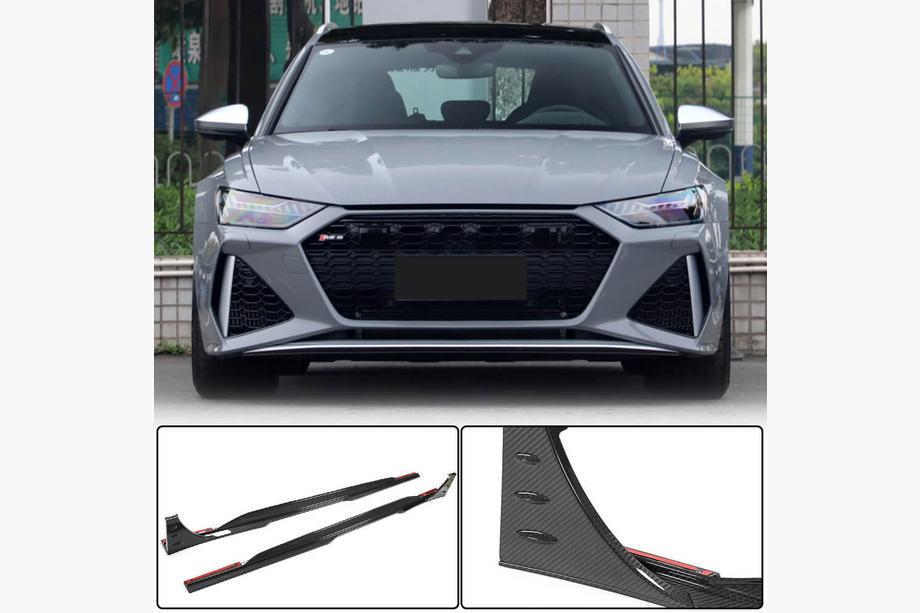 Audi A6 C8 2018–2025 Minigonne Laterali (per RS6, Carbonio) Image