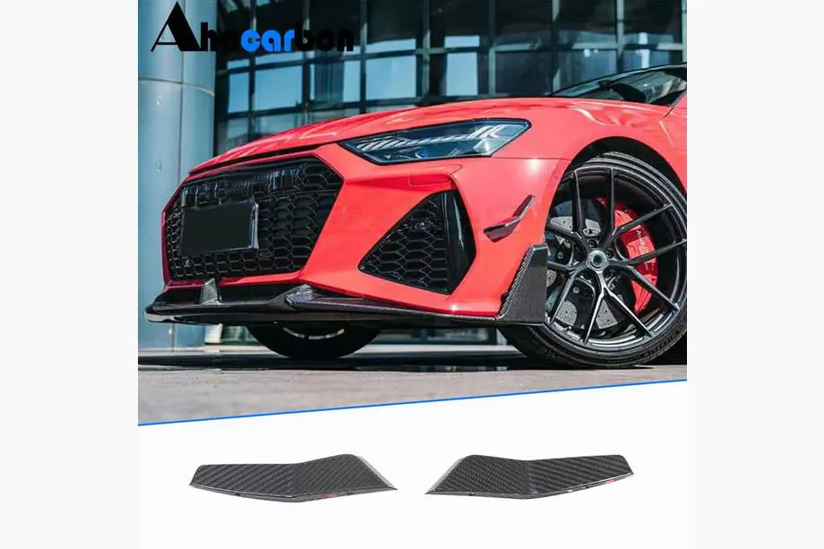 Audi A7 2018- Coperture prese d'aria paraurti anteriore V2 (per RS7 2018-2022, Carbonio Secco) Foto 1