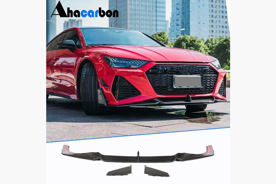 Audi A7 2018- Labbro Paraurti Anteriore V2 (per RS7, Carbonio Secco) Image