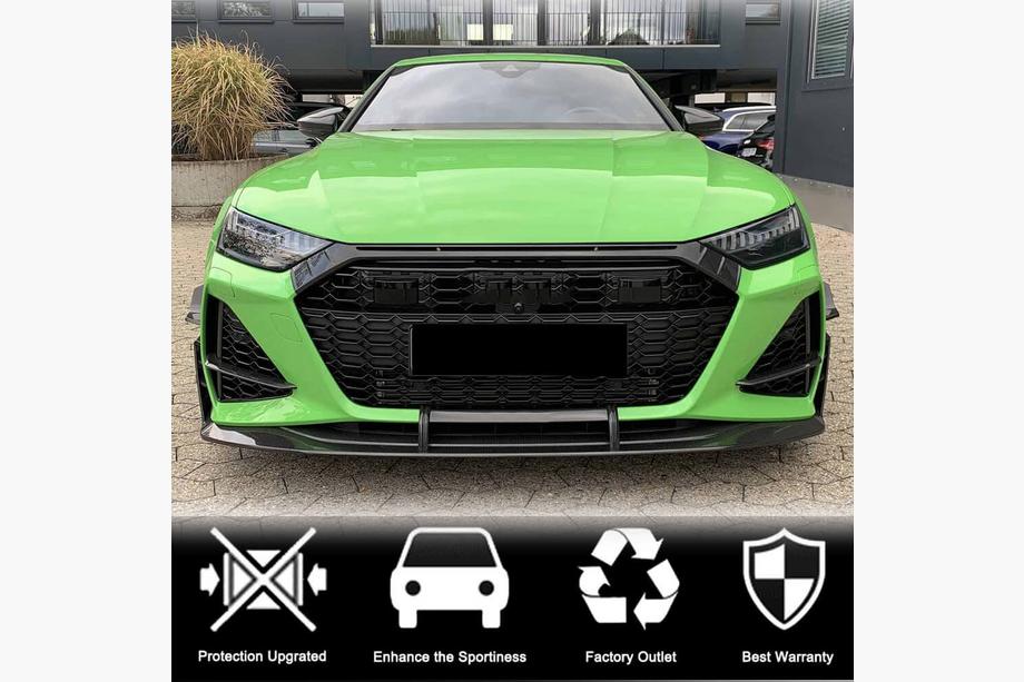 Audi A7 2018- Labbro Anteriore Paraurti V1 (per RS7 2018-2022, Carbonio Secco) Foto 3