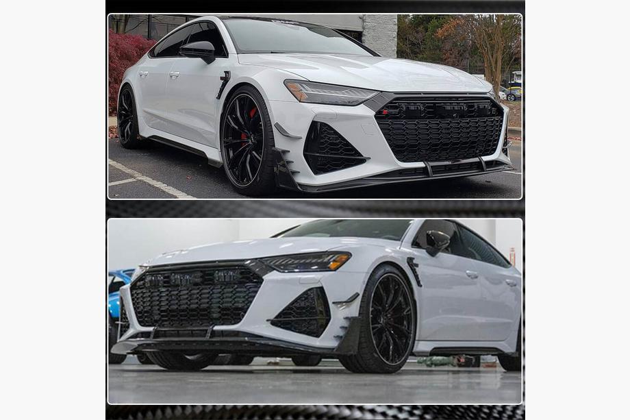 Audi A7 2018- Labbro Anteriore Paraurti V1 (per RS7 2018-2022, Carbonio Secco) Foto 5