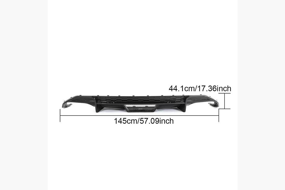 Audi A3 2020- Diffusore paraurti posteriore V1 (per S-Line Sedan 2020-2023, Carbonio) Foto 5