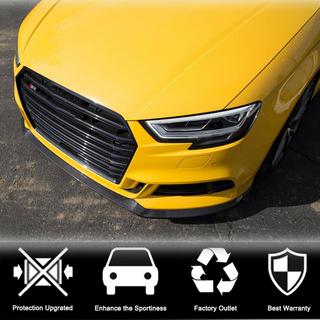Lip spoiler paraurti anteriore Lip V5 (per S-Line Sedan 2017-2020, Carbonio) Audi A3 2012-2020 foto 3