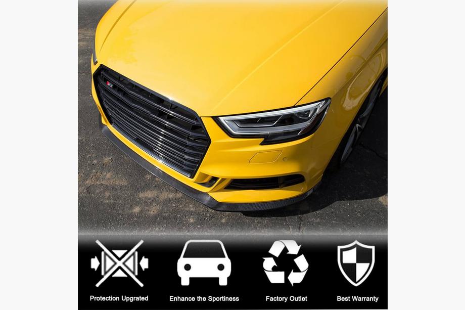 Audi A3 2012-2020 Lip spoiler paraurti anteriore Lip V5 (per S-Line Sedan 2017-2020, Carbonio) Foto 3