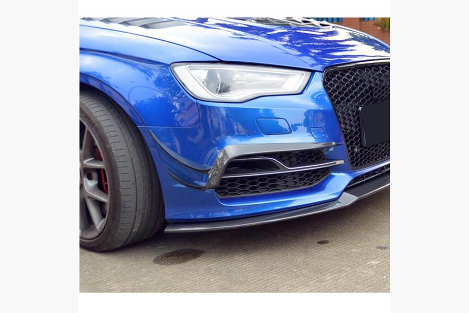 Audi A3 2012-2020 Labbro paraurti anteriore (per S-Line Sedan 2012-2016, carbonio) Foto 2