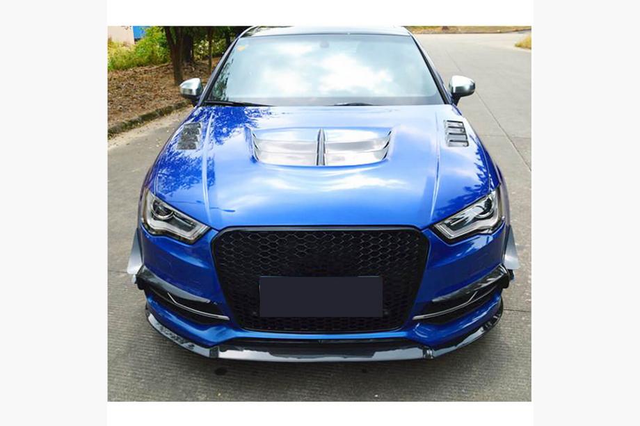 Audi A3 2012-2020 Labbro paraurti anteriore (per S-Line Sedan 2012-2016, carbonio) Foto 3