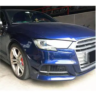 Labbro spoiler paraurti anteriore (per S-Line Sedan 2017-2020, Carbonio) foto 3