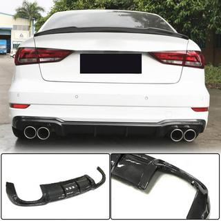 Diffusore paraurti posteriore V5 (per S-Line Sedan 2017-2020, Carbonio) Audi A3 2012-2020 foto 1