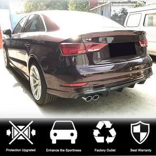 Diffusore paraurti posteriore V5 (per S-Line Sedan 2017-2020, Carbonio) Audi A3 2012-2020 foto 2