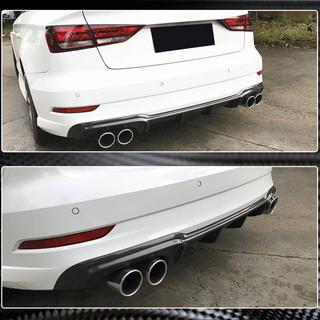 Diffusore paraurti posteriore V5 (per S-Line Sedan 2017-2020, Carbonio) Audi A3 2012-2020 foto 4