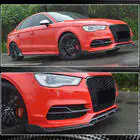 Audi A3 2012-2020 Lip spoiler paraurti anteriore Lip V3 (per S-Line Sedan 2012-2016, Carbonio) foto 4
