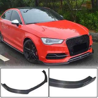 Lip spoiler paraurti anteriore Lip V3 (per S-Line Sedan 2012-2016, Carbonio) foto 1