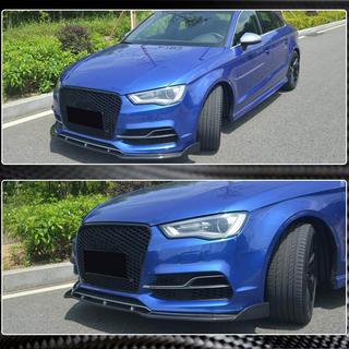 Lip spoiler paraurti anteriore Lip V3 (per S-Line Sedan 2012-2016, Carbonio) Audi A3 2012-2020 foto 3