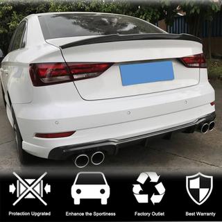 Diffusore paraurti posteriore V4 (per S-Line Sedan 2017-2020, Carbonio) Audi A3 2012-2020 foto 2