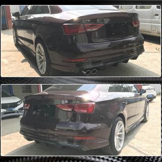 Diffusore paraurti posteriore V4 (per S-Line Sedan 2017-2020, Carbonio) Audi A3 2012-2020 foto 4