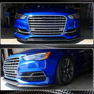 Labbro paraurti anteriore Lip V1 (per S-Line Sedan 2012-2016, Carbonio) Audi A3 2012-2020 foto 4