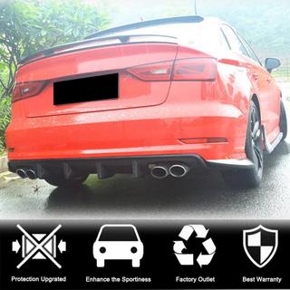 Diffusore paraurti posteriore V3 (per S-Line Sedan 2012-2016, Carbonio) Audi A3 2012-2020 foto 2