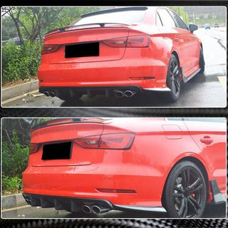 Diffusore paraurti posteriore V3 (per S-Line Sedan 2012-2016, Carbonio) Audi A3 2012-2020 foto 3