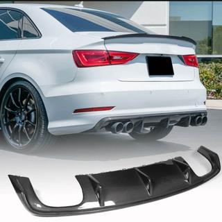 Diffusore posteriore V2 (per S-Line Sedan 2012-2016, Carbonio) Audi A3 2012-2020 foto 1