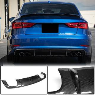 Diffusore posteriore V2 (per S-Line Sedan 2012-2016, Carbonio) Audi A3 2012-2020 foto 2