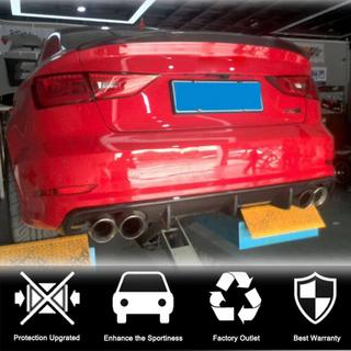 Diffusore posteriore V2 (per S-Line Sedan 2012-2016, Carbonio) Audi A3 2012-2020 foto 3